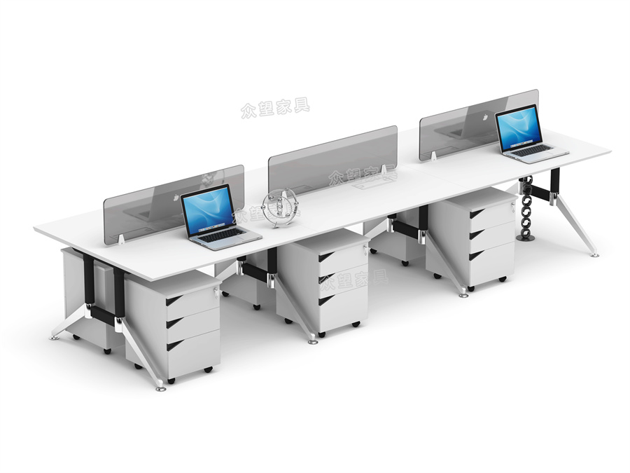 钢架办公桌YGZ-1