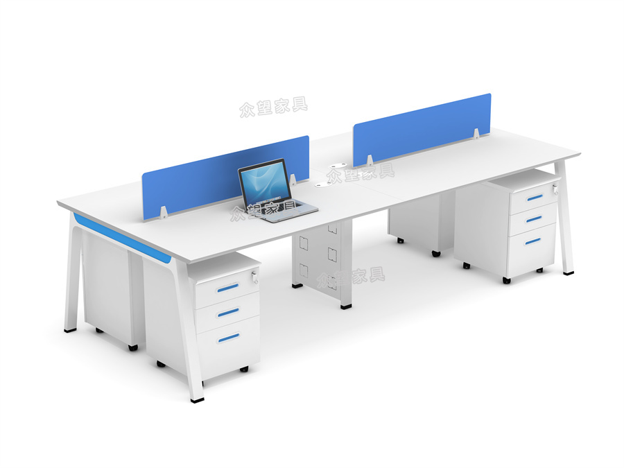 钢架办公桌YGZ-6